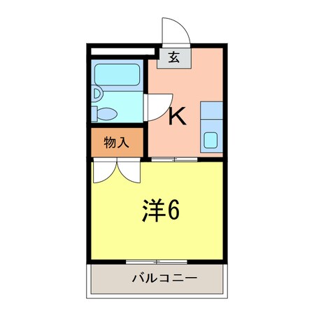 メゾン・ド二宮Ｂの物件間取画像